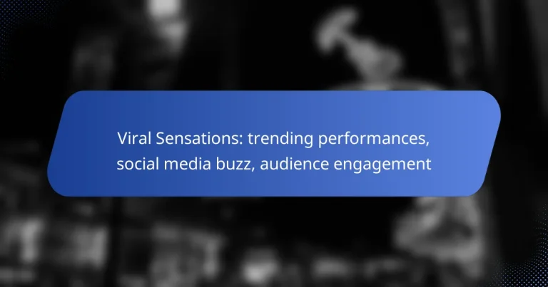 Viral Sensations: trending performances, social media buzz, audience engagement